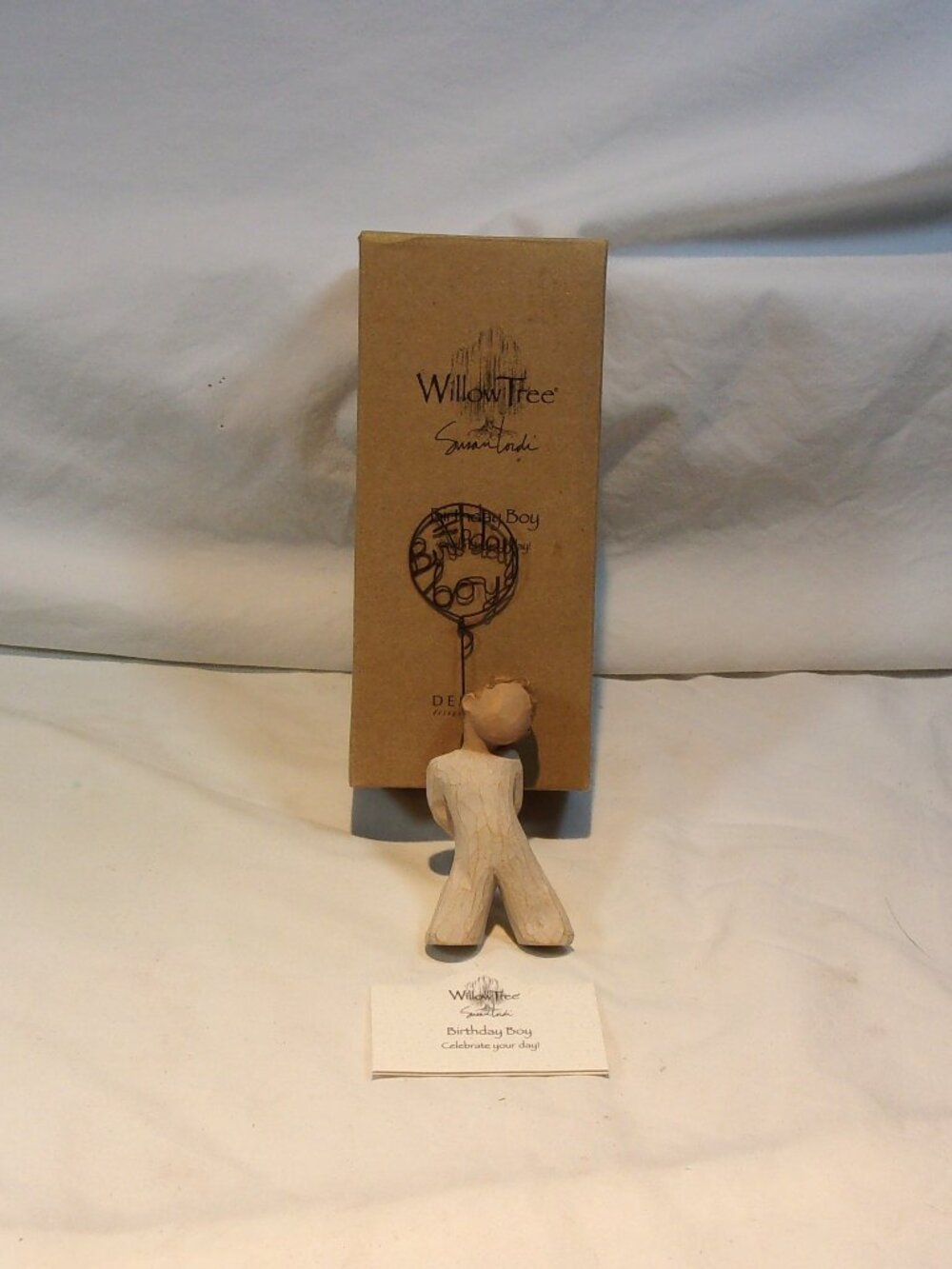 WILLOW TREE "BIRTHDAY BOY" FIGURINE-#26196-DEMDACO-SUSAN LORDI-NEW WITH BOX